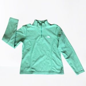 GREEN North Face TKA 100 Lightweight Fleece Sz M